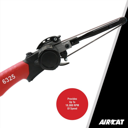 AIRCAT Pneumatic Tools 6325: .6 HP 1/2" x 18" Composite Belt Sander - AAA Industrial Supply