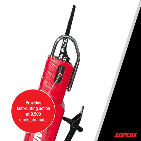 AIRCAT Pneumatic Tools 6350 Low Vibration Reciprocating Air Saw 9,500 Strokes per Minute - AAA Industrial Supply