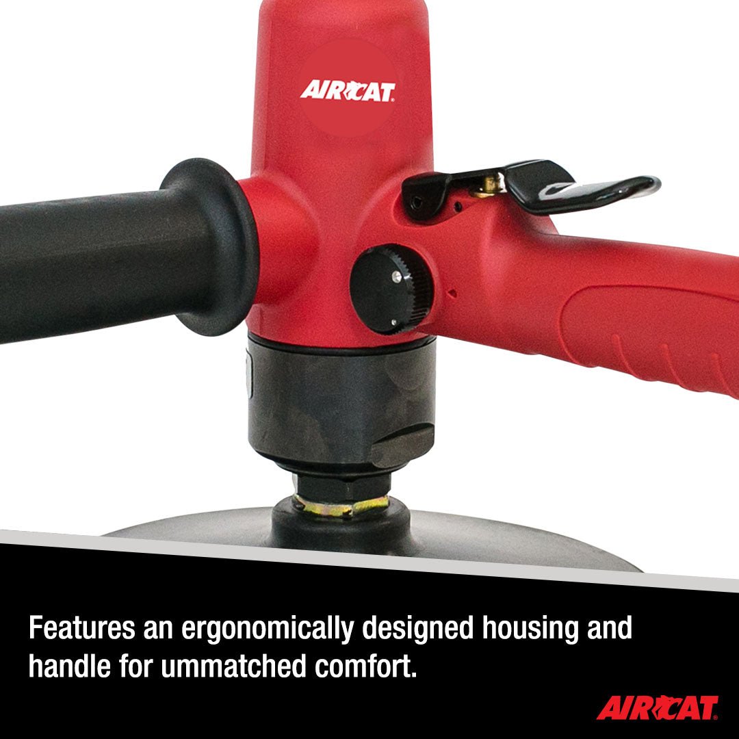 AIRCAT Pneumatic Tools 6370: .6 HP Composite Low Weight Vertical Polisher 3,500 RPM - AAA Industrial Supply