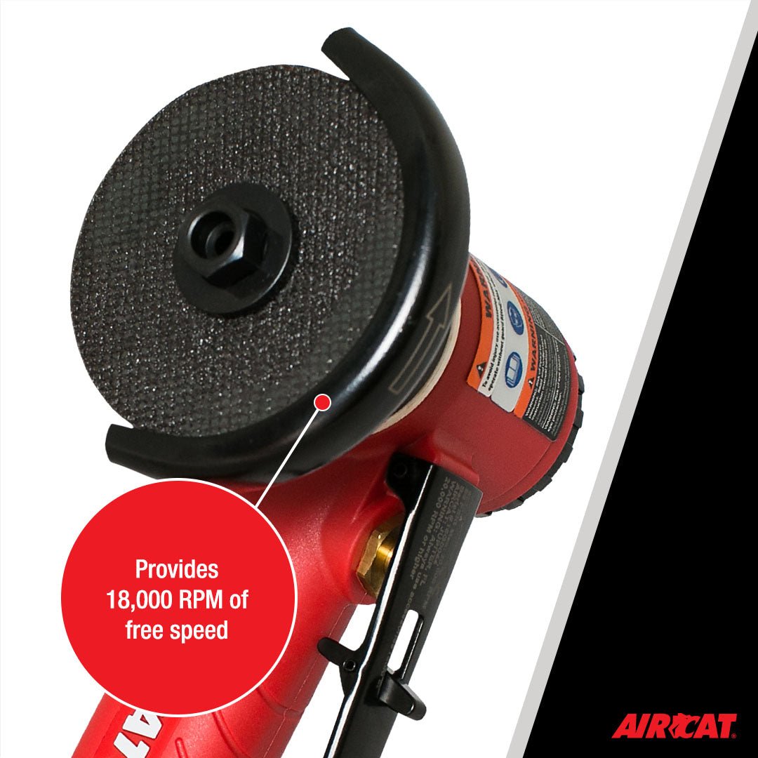AIRCAT Pneumatic Tools 6525-A: .6 H 3-Inch In-Line Cut-Off Tool 18,000 RPM - AAA Industrial Supply