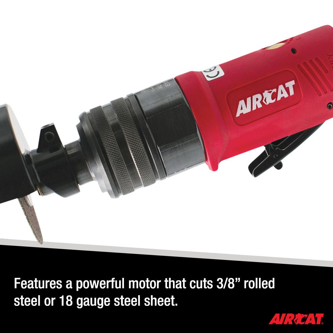 AIRCAT Pneumatic Tools 6530: .5 HP 3-Inch Flex Head Cut-Off Tool 18,000 RPM Free Speed - AAA Industrial Supply