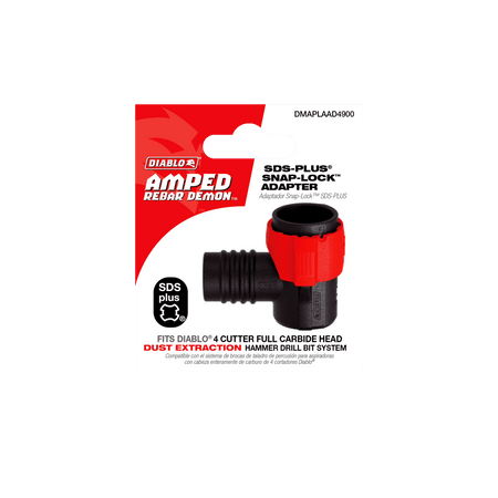 AMPED™ Rebar Demon™ SDS - Plus Snap - Lock™ Adapter - AAA Industrial Supply