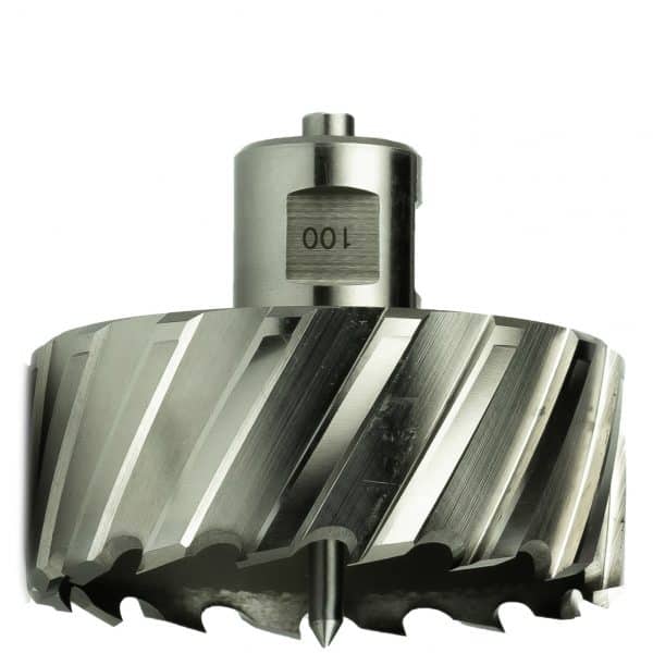 Annular cutter, HSS, D 2 3/8", DoC 1", Weldon. - AAA Industrial Supply