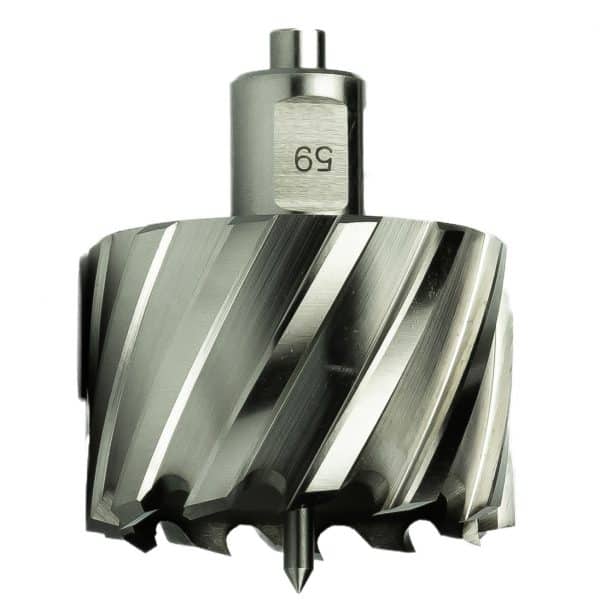 Annular cutter, HSS, D 2", DoC 1", Weldon. - AAA Industrial Supply