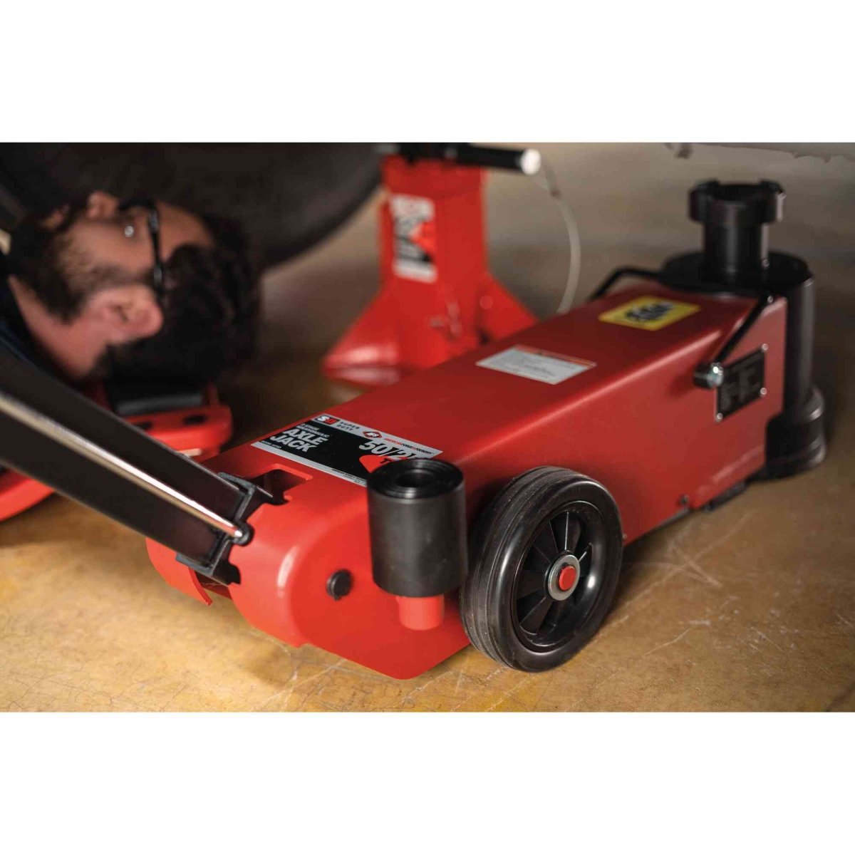 Axle Jack - 2 Stage - 50/25 Ton - AAA Industrial Supply