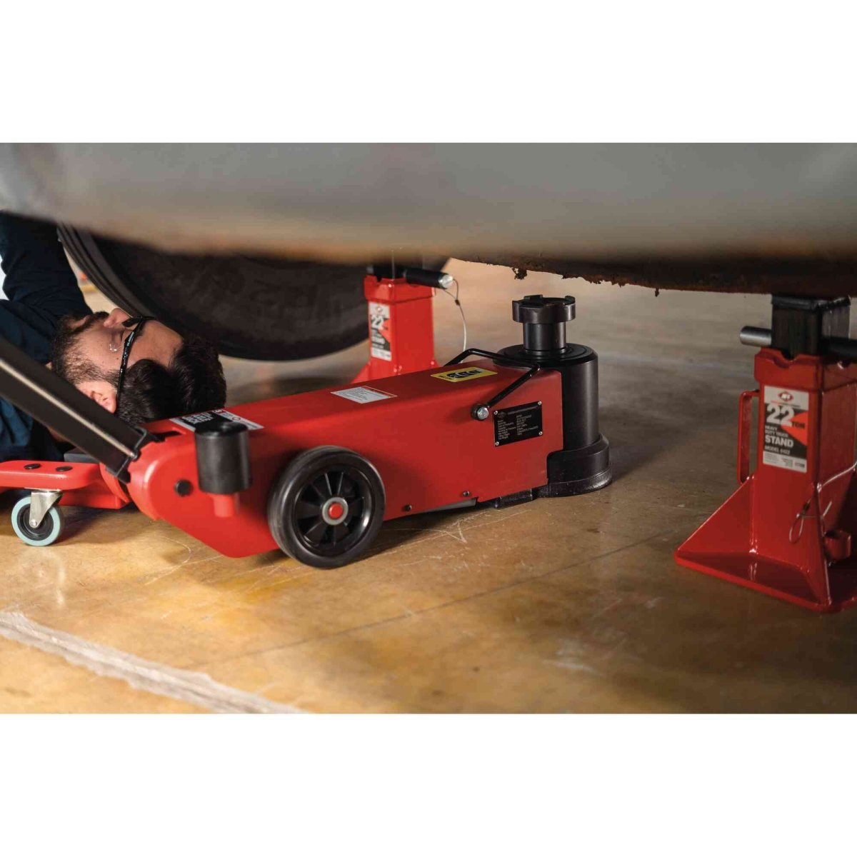 Axle Jack - 2 Stage - 50/25 Ton - AAA Industrial Supply