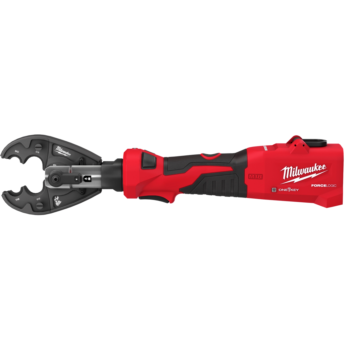 Milwaukee M18™ FORCE LOGIC™ 6T Linear Utility Crimper w/ BG-D3 Jaw & Cutting Jaws