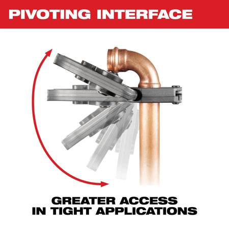 Milwaukee 1/2" - 1-1/4" CTS-V Pivoting Press Ring Kit for M12™ FORCE LOGIC™ Press Tool