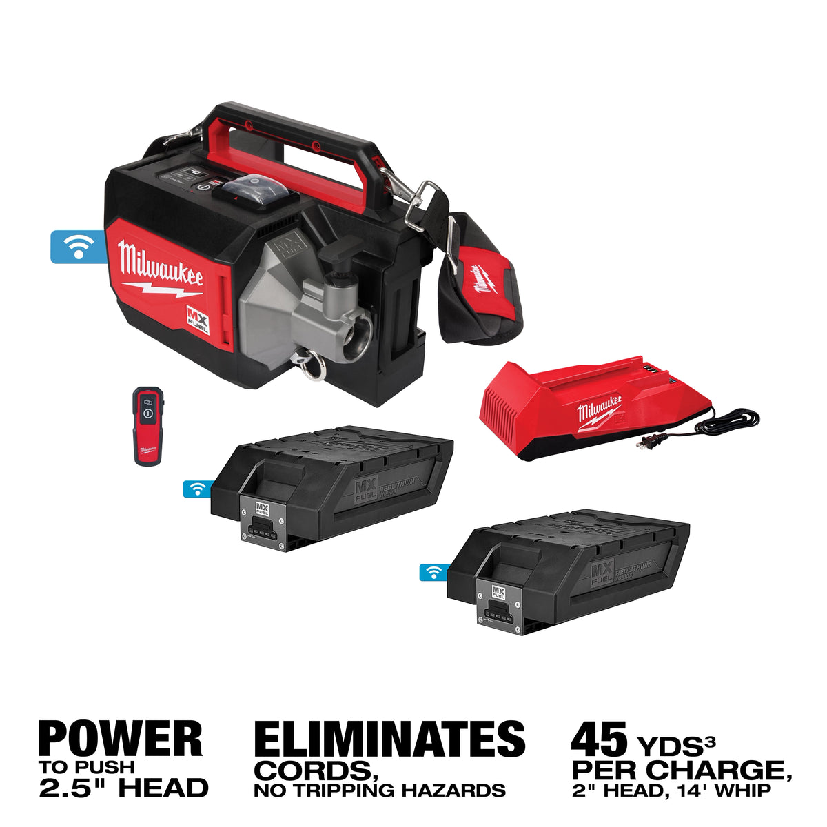Milwaukee MX FUEL™ Concrete Vibrator Kit