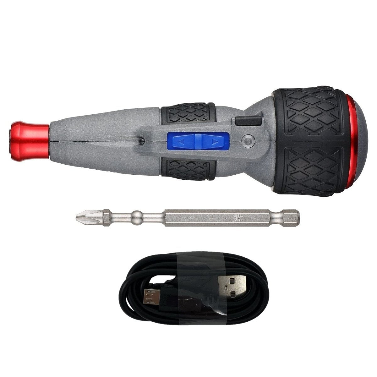 BALL GRIP Rechargeable Screwdriver Cordless (High Speed) No.220USB-S1U 220USBS1U Made in Japan by VESSEL - AAA Industrial Supply