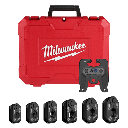 Milwaukee ¼” – 7/8” ZoomLock MAX® & >B< MaxiPro® Pivoting Press Ring Kit for M12™ FORCE LOGIC™ Press Tool