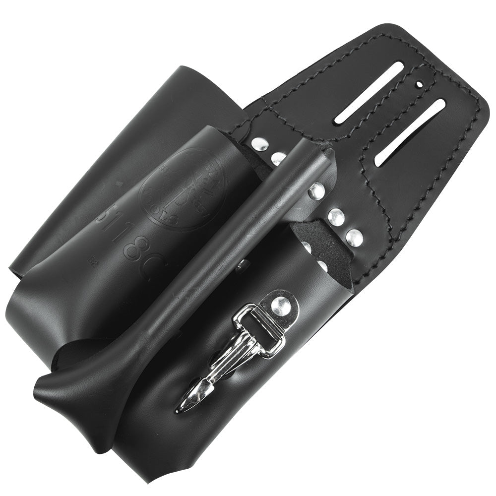 Black Leather Tool Pouch for Belts - AAA Industrial Supply