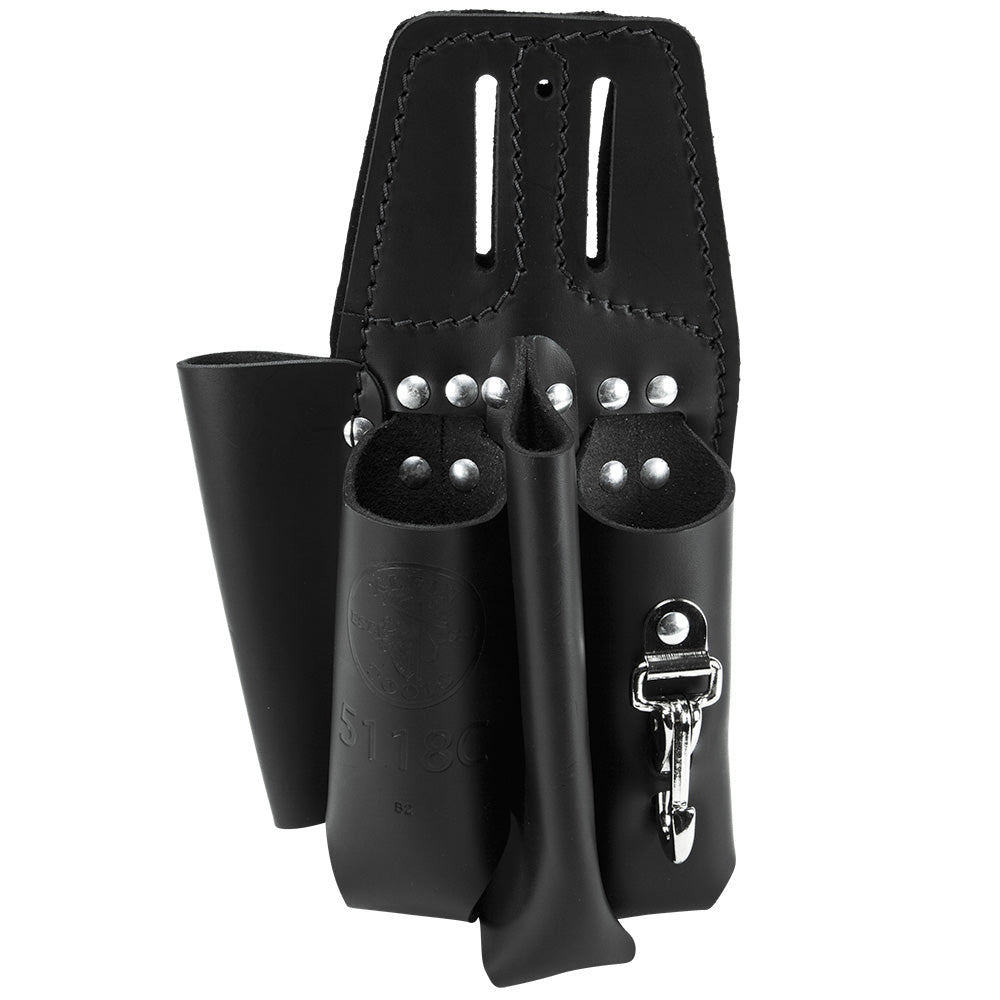 Black Leather Tool Pouch for Belts - AAA Industrial Supply