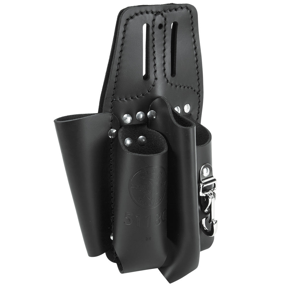 Black Leather Tool Pouch for Belts - AAA Industrial Supply