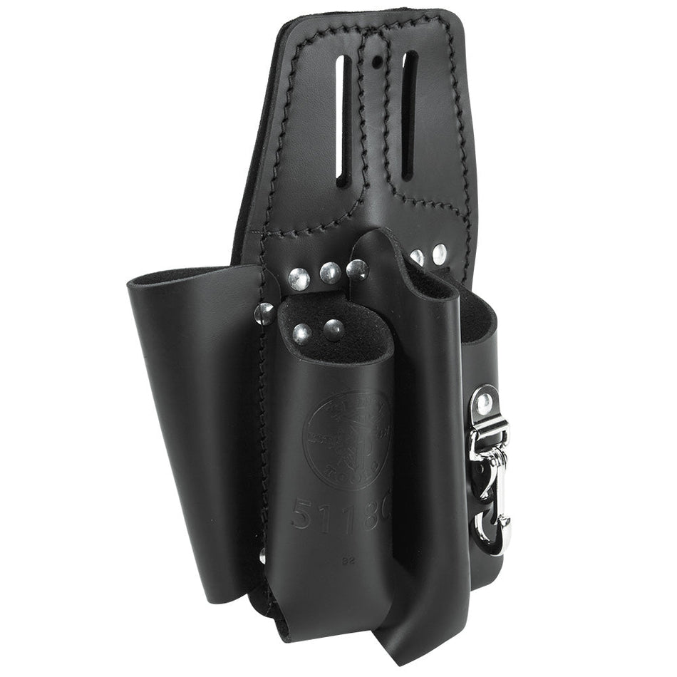 Black Leather Tool Pouch for Belts - AAA Industrial Supply