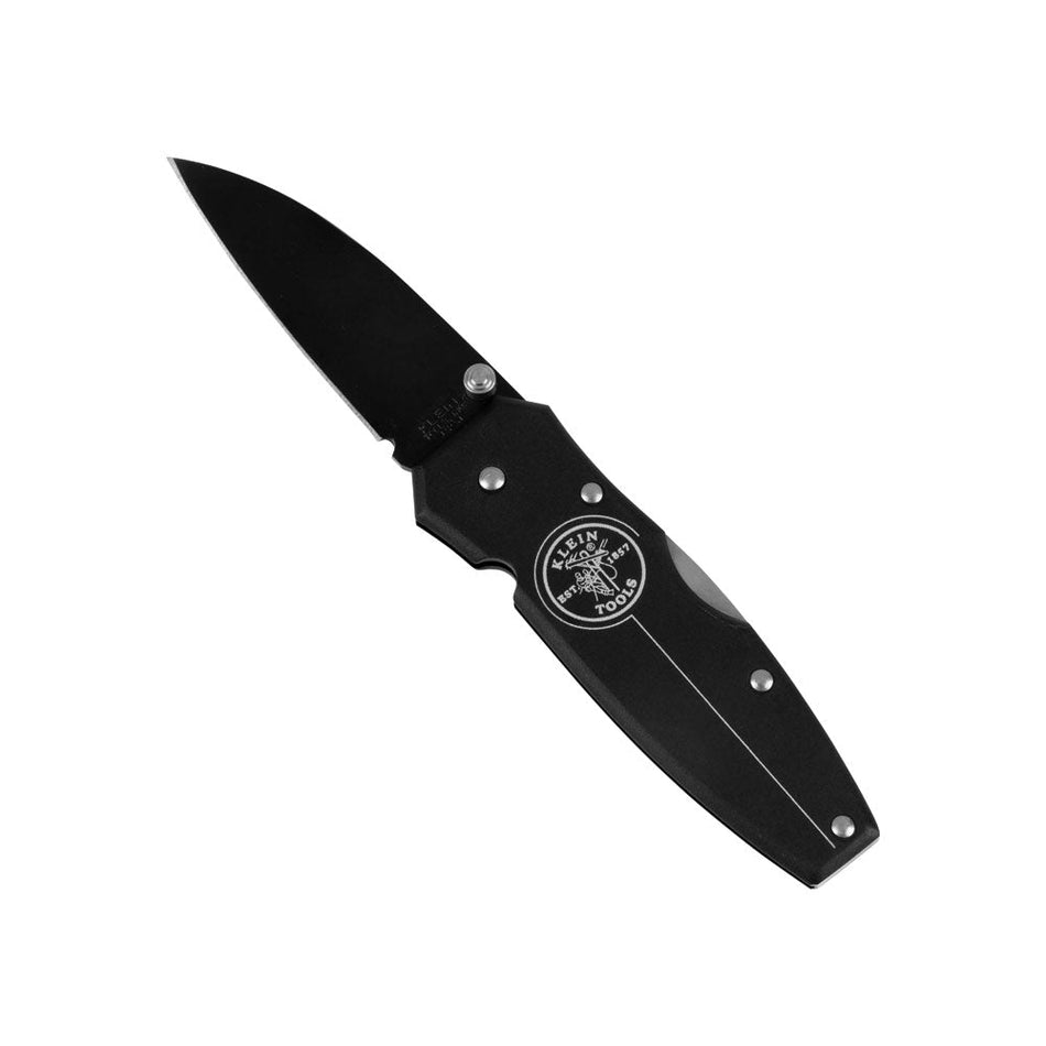 Black Lightweight Lockback Knife 2 - 1/4 - Inch Drop Point Blade - AAA Industrial Supply