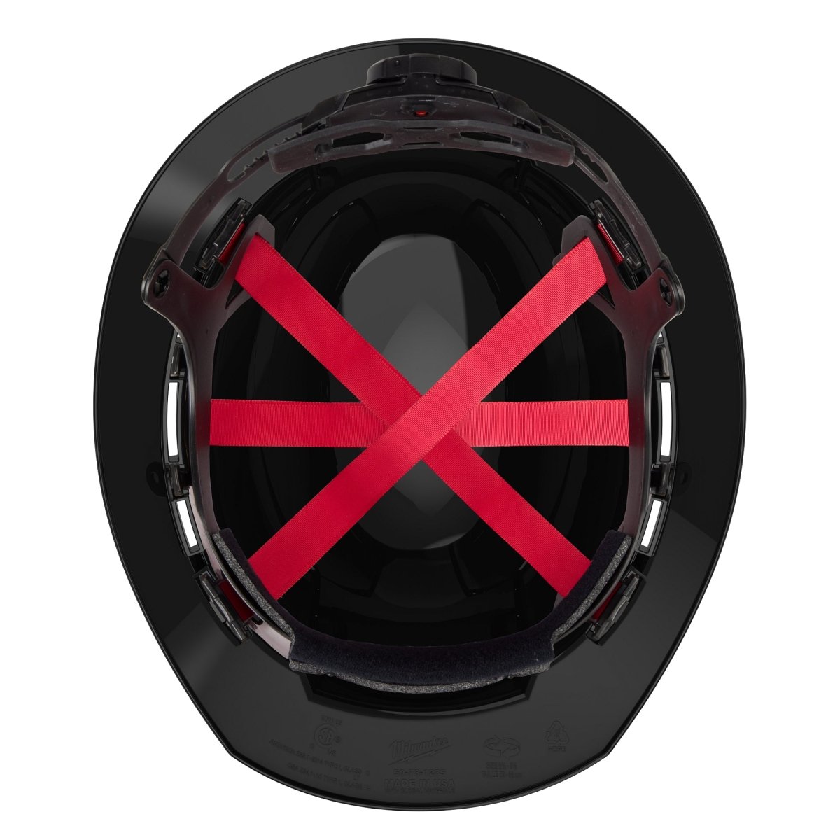 BOLT™ Black Full Brim Vented Hard Hat w/6pt Ratcheting Suspension (USA) - Type 1, Class C - AAA Industrial Supply