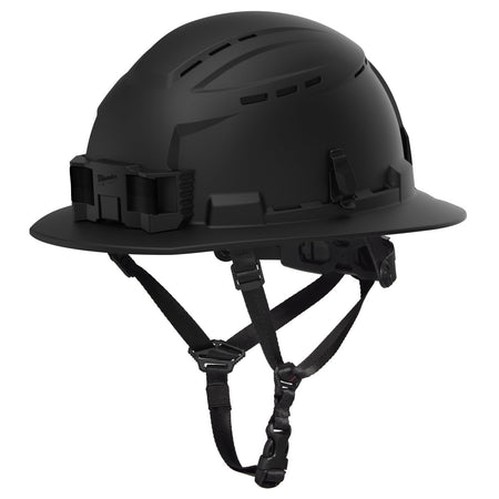 BOLT™ Black Full Brim Vented Safety Helmet – Type 2, Class C - AAA Industrial Supply