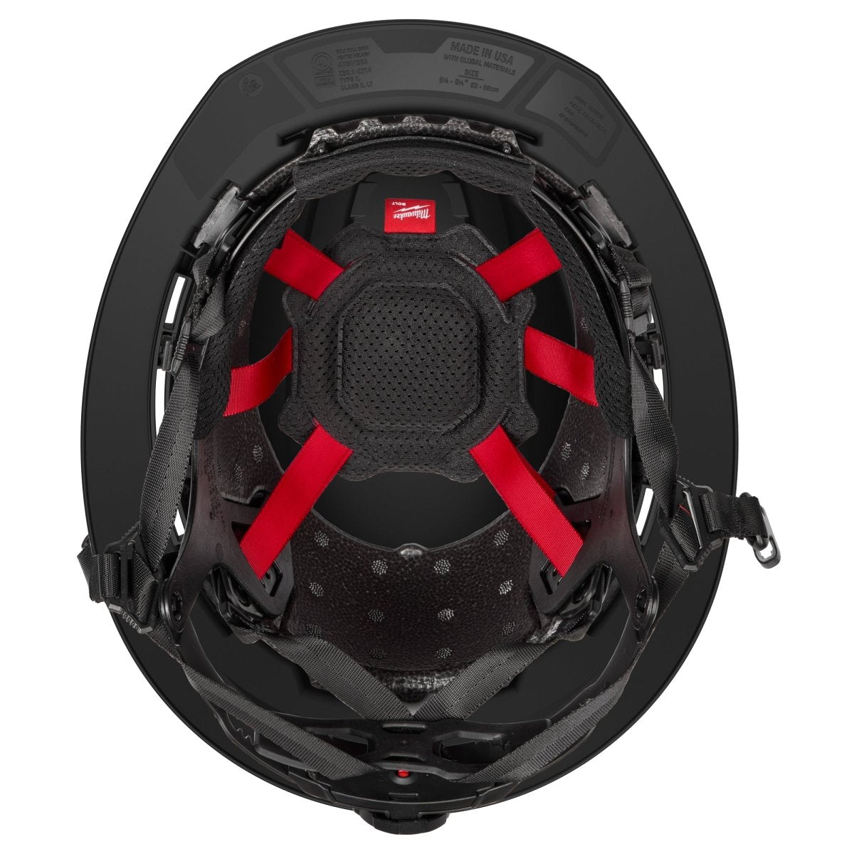 BOLT™ Black Full Brim Vented Safety Helmet – Type 2, Class C - AAA Industrial Supply