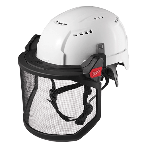 BOLT™ Full Face Shield - Metal Mesh (Compatible with Milwaukee® Safety Helmets & Hard Hats) - AAA Industrial Supply