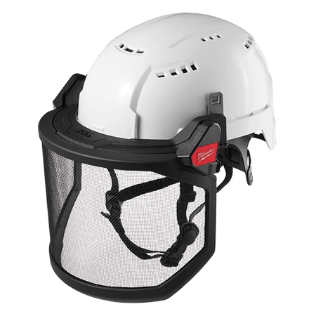 BOLT™ Full Face Shield - Metal Mesh (Compatible with Milwaukee® Safety Helmets & Hard Hats) - AAA Industrial Supply