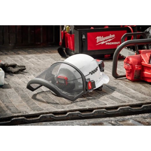BOLT™ Full Face Shield - Metal Mesh (Compatible with Milwaukee® Safety Helmets & Hard Hats) - AAA Industrial Supply