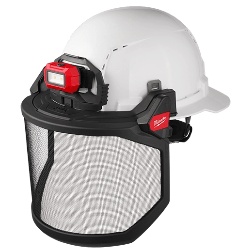 BOLT™ Full Face Shield - Metal Mesh (Compatible with Milwaukee® Safety Helmets & Hard Hats) - AAA Industrial Supply