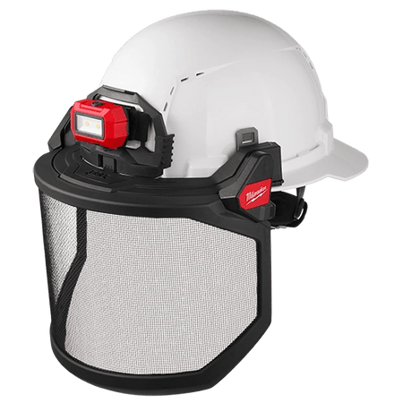 BOLT™ Full Face Shield - Metal Mesh (Compatible with Milwaukee® Safety Helmets & Hard Hats) - AAA Industrial Supply