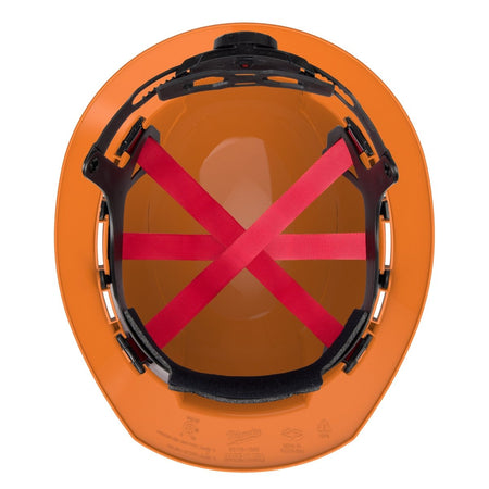 BOLT™ Orange Full Brim Vented Hard Hat w/6pt Ratcheting Suspension (USA) - Type 1, Class C - AAA Industrial Supply