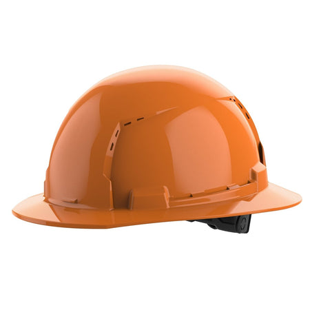 BOLT™ Orange Full Brim Vented Hard Hat w/6pt Ratcheting Suspension (USA) - Type 1, Class C - AAA Industrial Supply