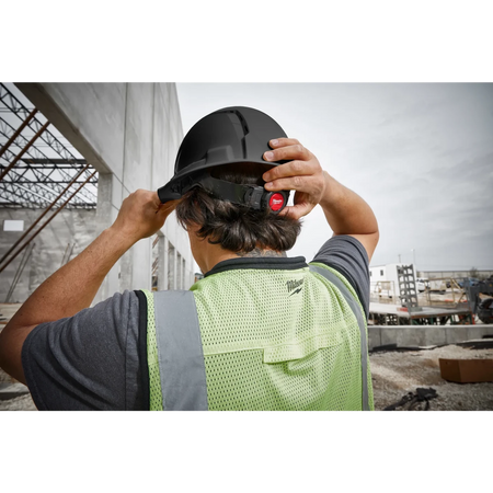 BOLT™ White Front Brim Hard Hat w/4pt Ratcheting Suspension (USA) - Type 1, Class E - AAA Industrial Supply