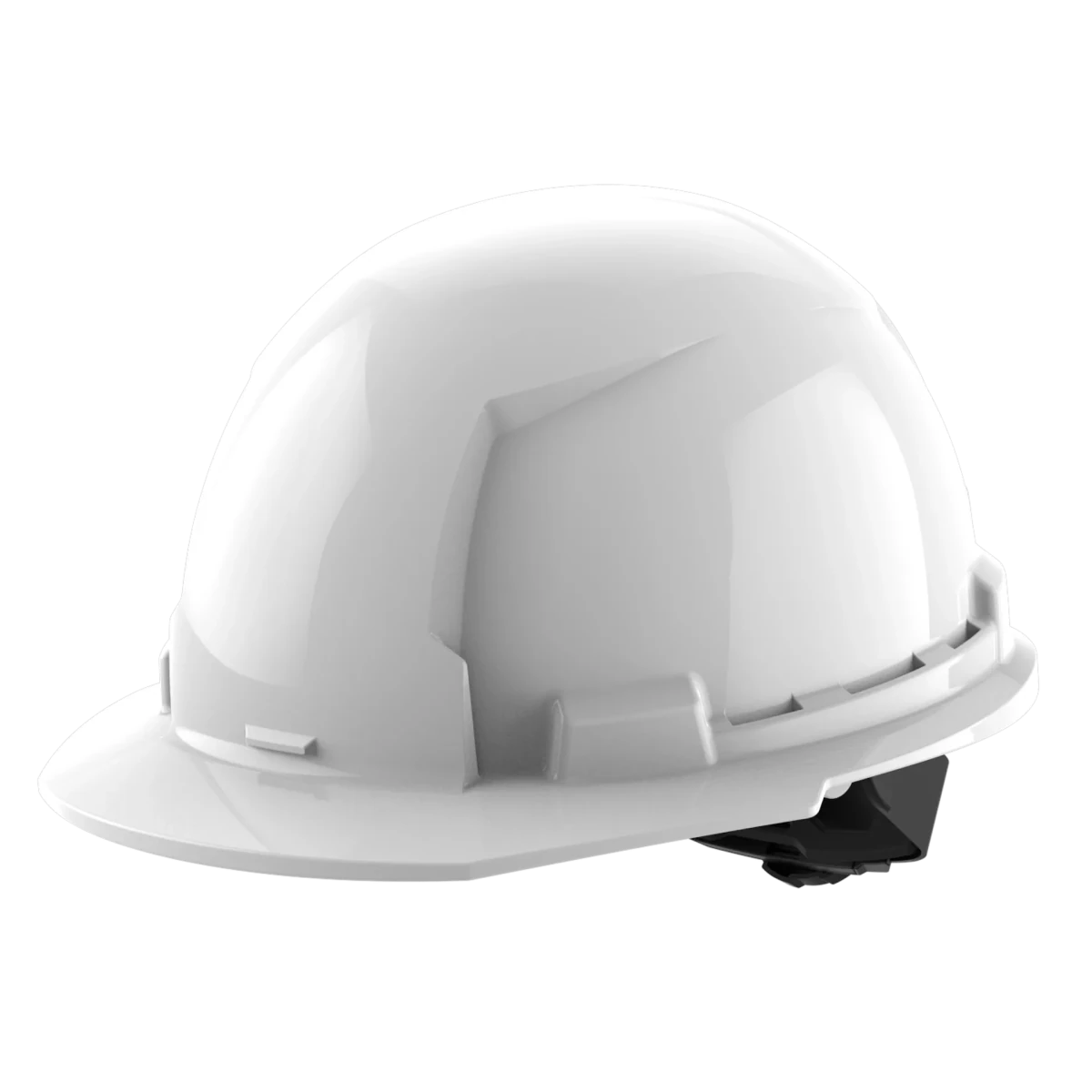 BOLT™ White Front Brim Hard Hat w/4pt Ratcheting Suspension (USA) - Type 1, Class E - AAA Industrial Supply