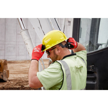 BOLT™ White Front Brim Vented Hard Hat w/6pt Ratcheting Suspension (USA) - Type 1, Class C - AAA Industrial Supply