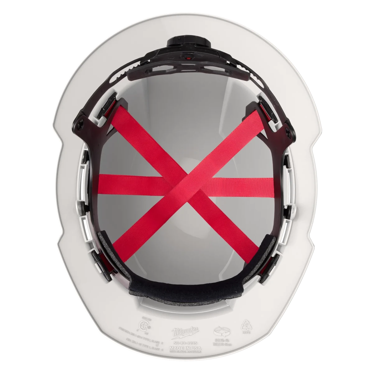 BOLT™ White Full Brim Hard Hat w/6pt Ratcheting Suspension (USA) - Type 1, Class E - AAA Industrial Supply