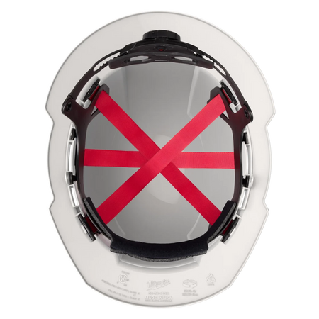 BOLT™ White Full Brim Hard Hat w/6pt Ratcheting Suspension (USA) - Type 1, Class E - AAA Industrial Supply