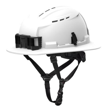 BOLT™ White Full Brim Vented Safety Helmet – Type 2, Class C - AAA Industrial Supply
