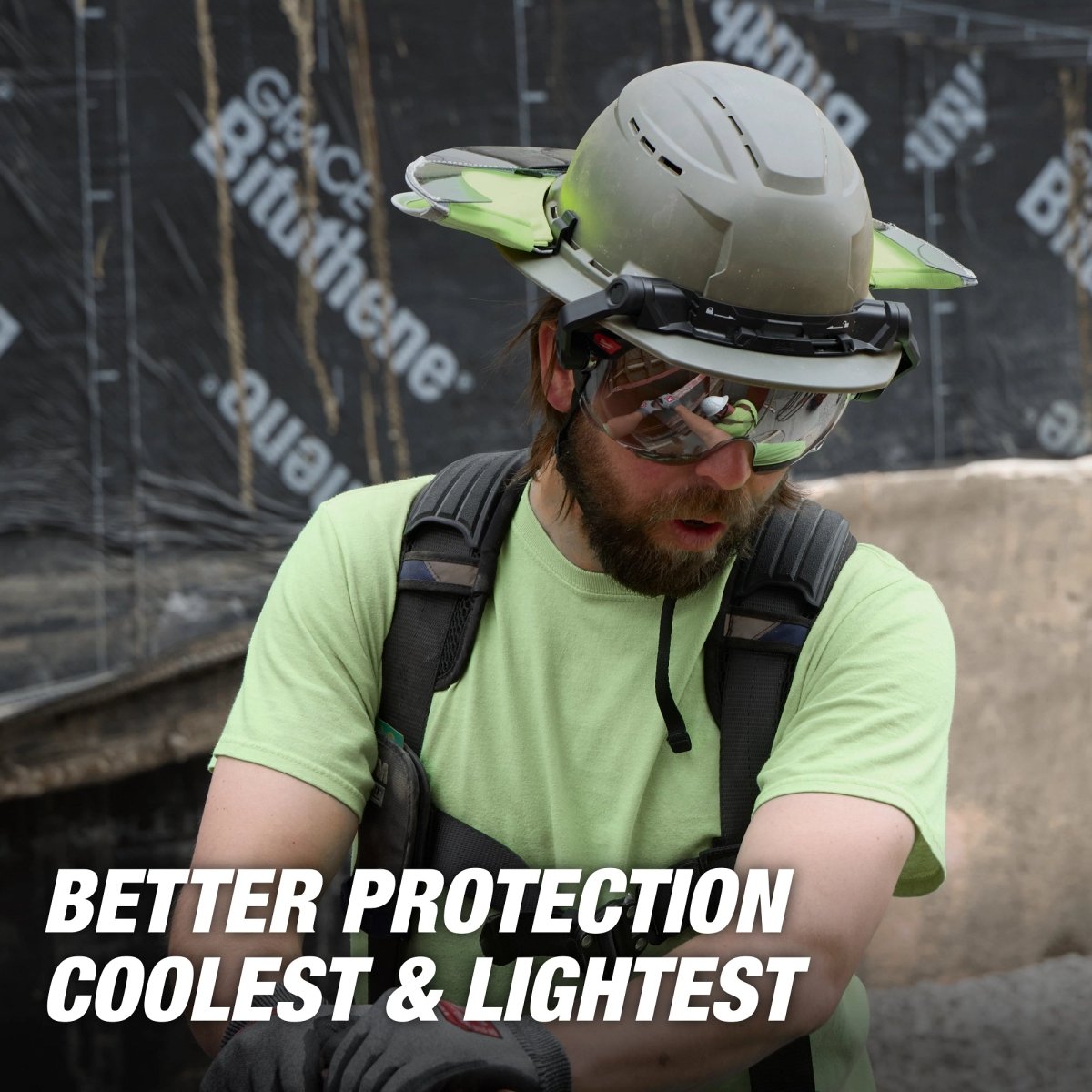 BOLT™ White Full Brim Vented Safety Helmet – Type 2, Class C - AAA Industrial Supply