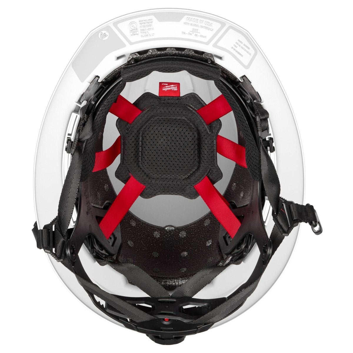 BOLT™ White Full Brim Vented Safety Helmet – Type 2, Class C - AAA Industrial Supply