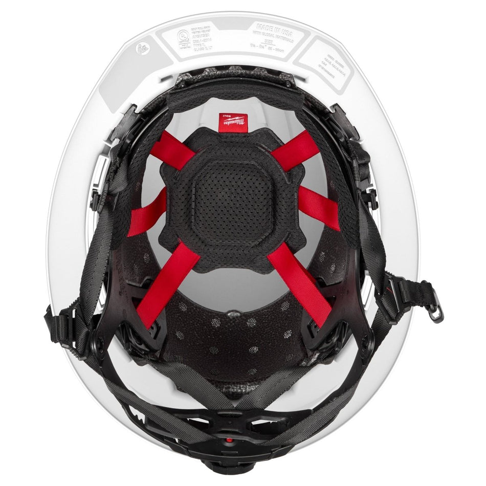 BOLT™ White Full Brim Vented Safety Helmet – Type 2, Class C - AAA Industrial Supply
