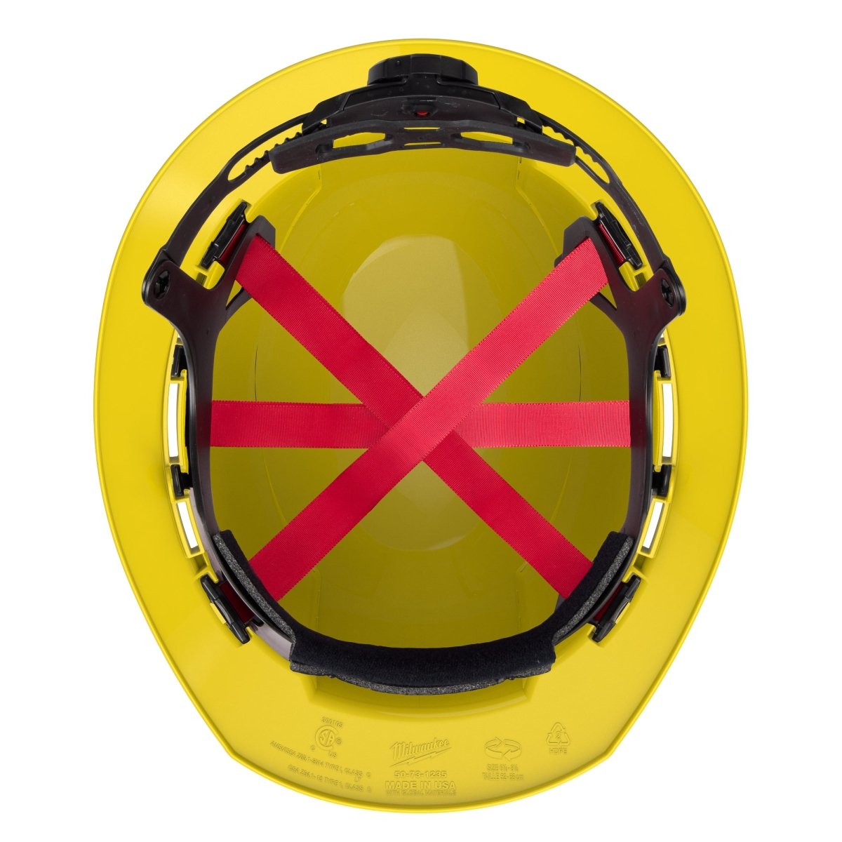 BOLT™ Yellow Full Brim Vented Hard Hat w/6pt Ratcheting Suspension (USA) - Type 1, Class C - AAA Industrial Supply