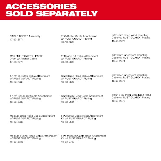 Milwaukee M18 FUEL™ SWITCH PACK™ Sectional Drum Machine with 1/2” Cable