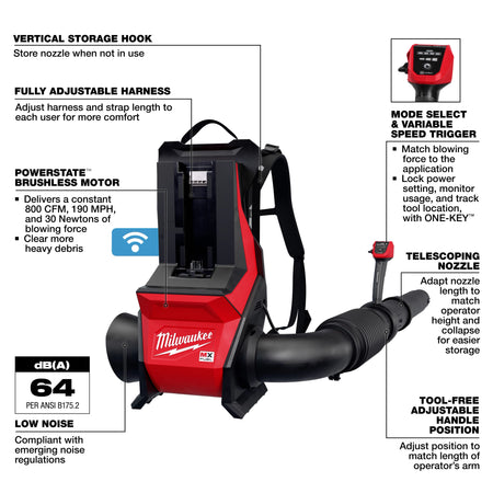 Milwaukee MX FUEL™ Backpack Blower