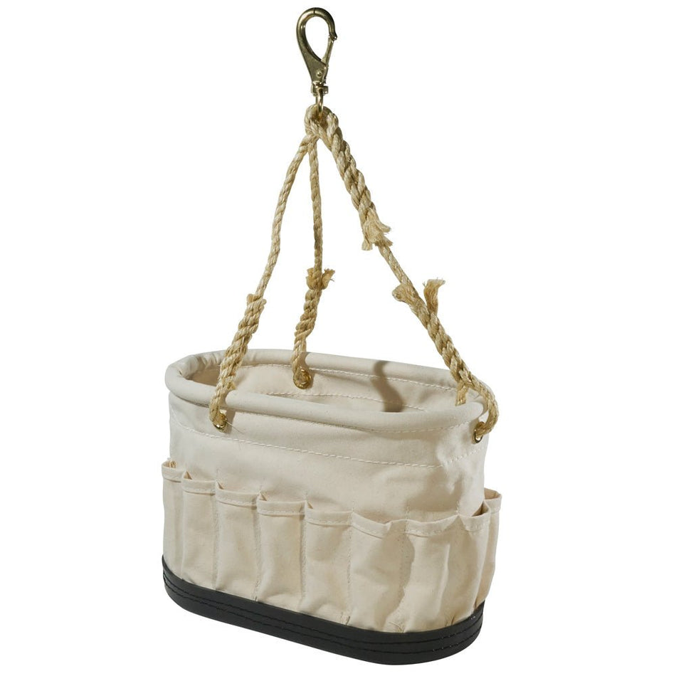 Canvas Bucket, 41 - Pocket Oval Bucket with Swivel Snap - AAA Industrial Supply