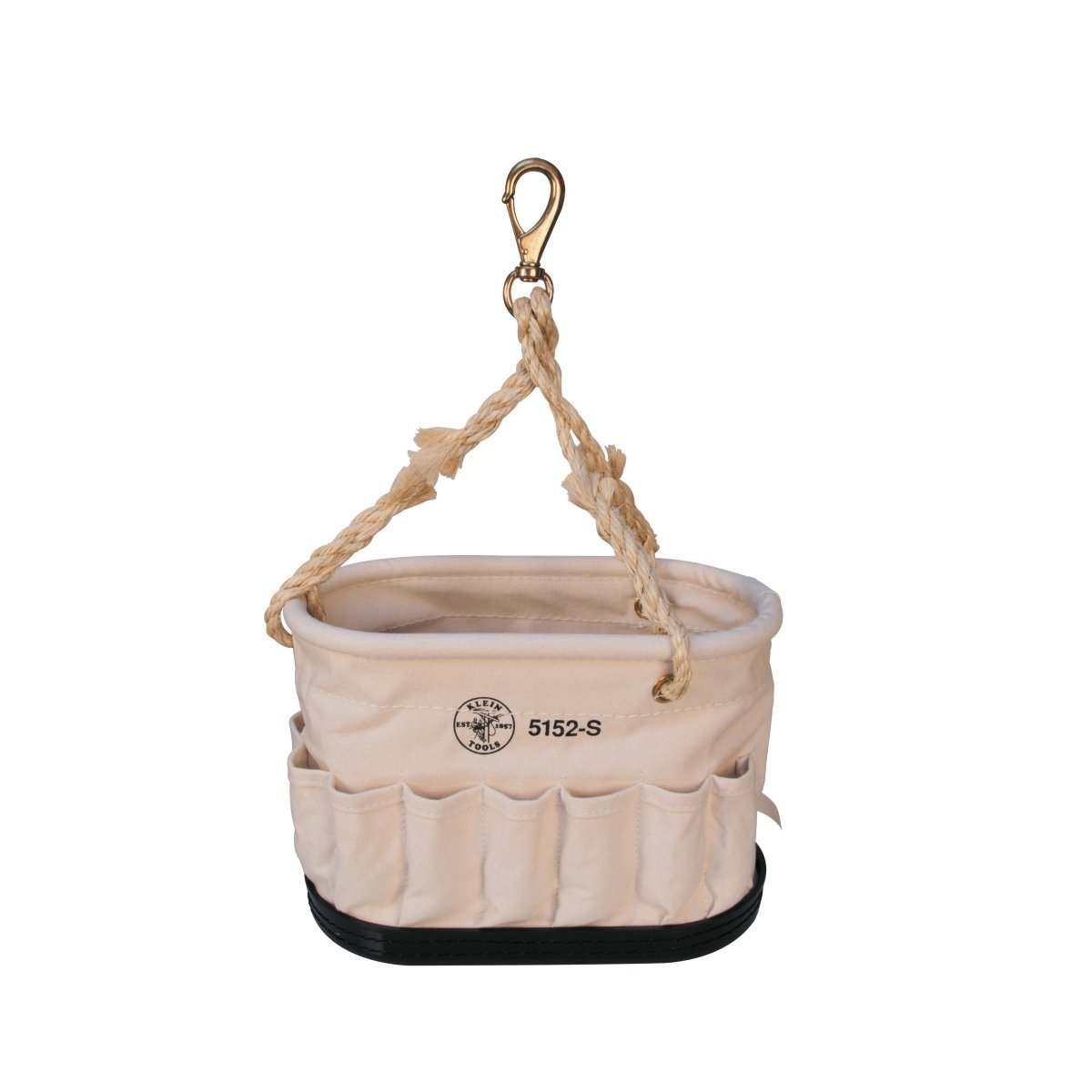 Canvas Bucket, 41 - Pocket Oval Bucket with Swivel Snap - AAA Industrial Supply