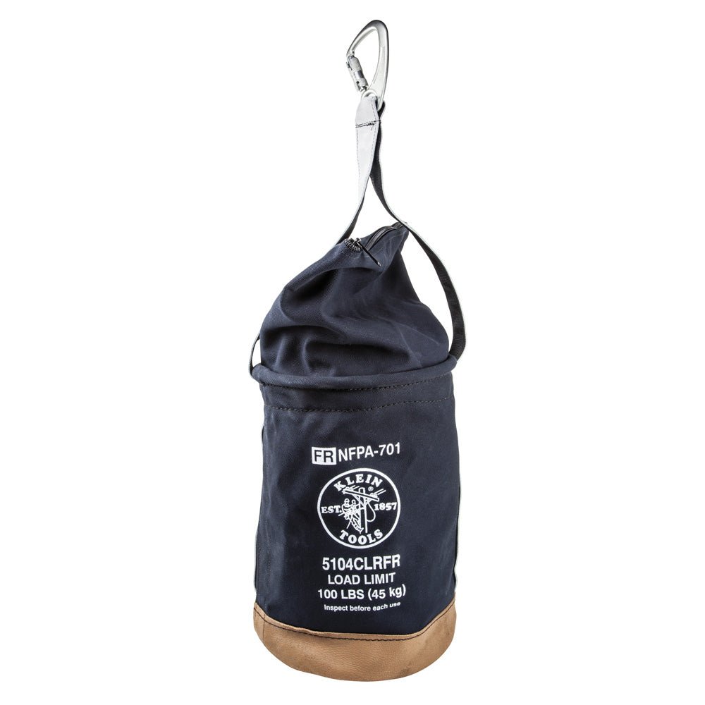 Canvas Bucket, Flame - Resistant, Top Closing, 12 - Inch - AAA Industrial Supply