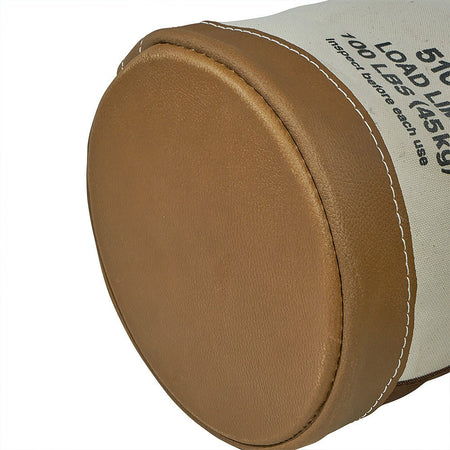 Canvas Bucket, Leather Bottom, Swivel Snap, 12 - Inch - AAA Industrial Supply