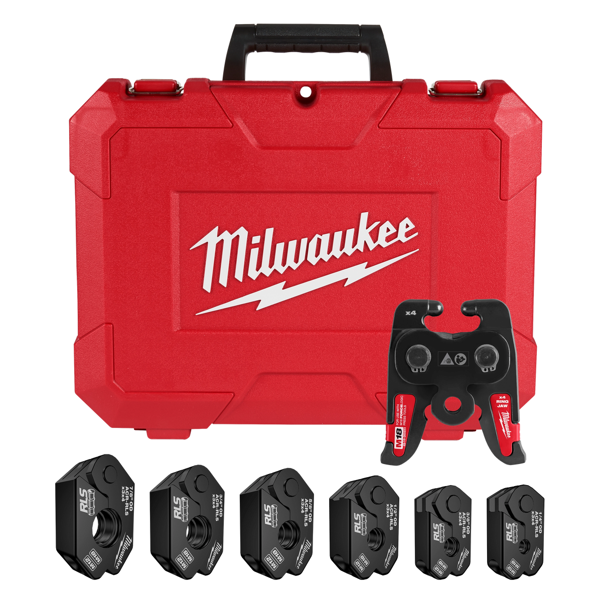 Milwaukee 1/4" - 7/8" RLS® Pivoting Press Ring Kit for M18™ FORCE LOGIC™ Press Tool