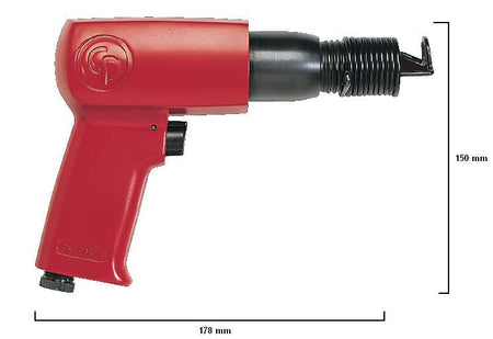 Chicago Pneumatic CP7111 - Air Hammer,0.401 Inch (10.2 mm), Round Shank, Stroke 2.64 in / 67 mm, Bore Diameter 0.75 in / 19 mm, 3000 Blow Per Minute, Welding Equipment Tool, Construction - AAA Industrial Supply