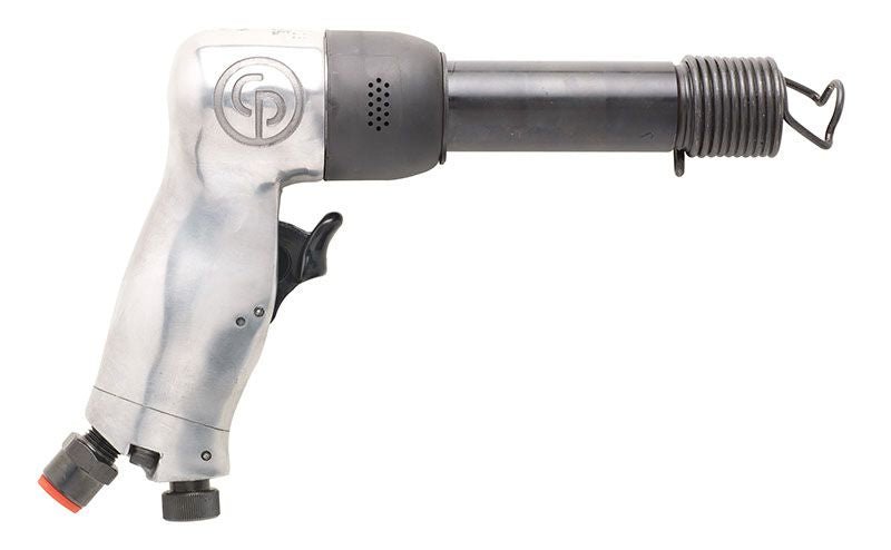 Chicago Pneumatic CP714 - Air Hammer, Welding Equipment Tool, Construction, 0.401 Inch (10.2mm), Round Shank, Pistol Handel, Stroke 3.15 in / 80 mm, Bore Diameter 0.55 in/14 mm - 2000 Blow Per Minute - AAA Industrial Supply