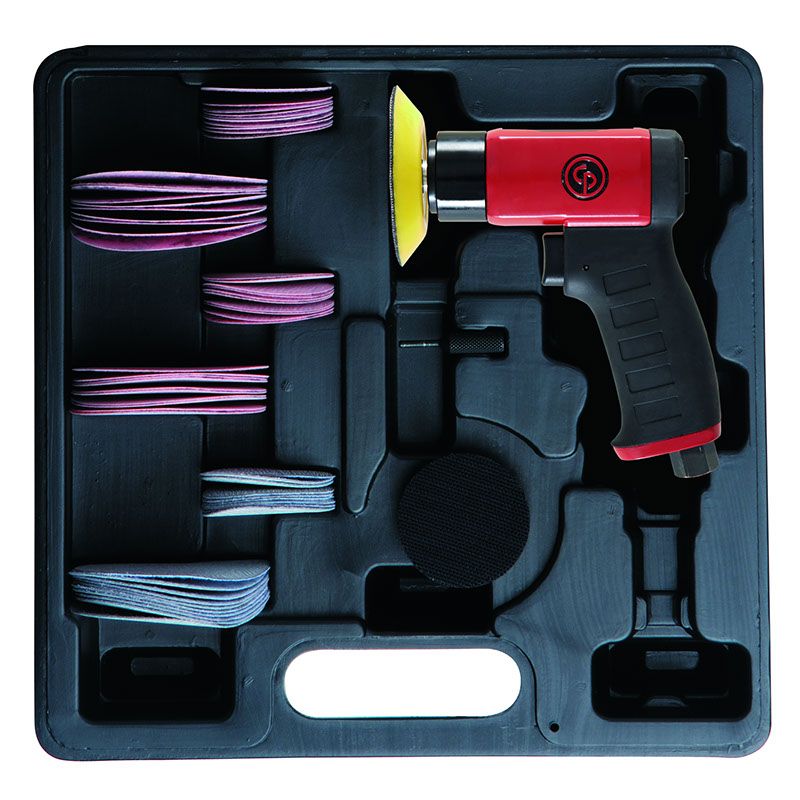 Chicago Pneumatic CP7200S - Kit - 3 Inch (75 mm) Air Random Orbital Sander, Hook & Loop, 15,000 RPM - AAA Industrial Supply